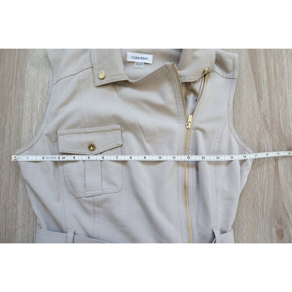 Calvin Klein Moto Style Sheath Dress - Picture 7 of 9